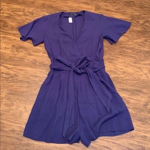 French connection belted romper